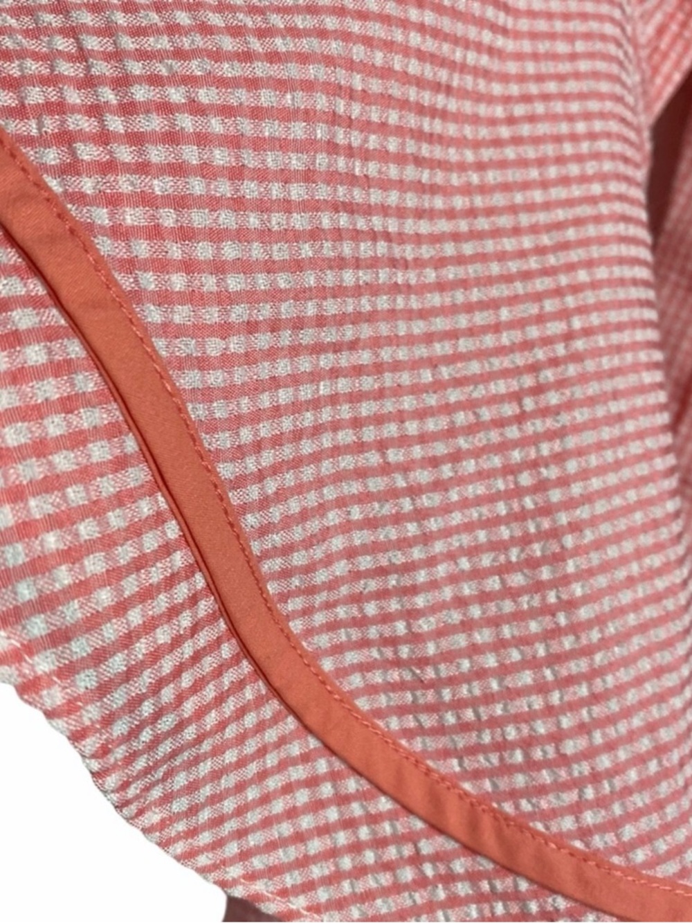Liquid by Sioni Coral/Pink Off-Shoulder Ruffle Bell-Sleeve Top - Picture 7 of 7
